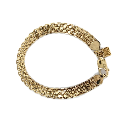 14K Yellow Gold Multichain Bracelet   j7629